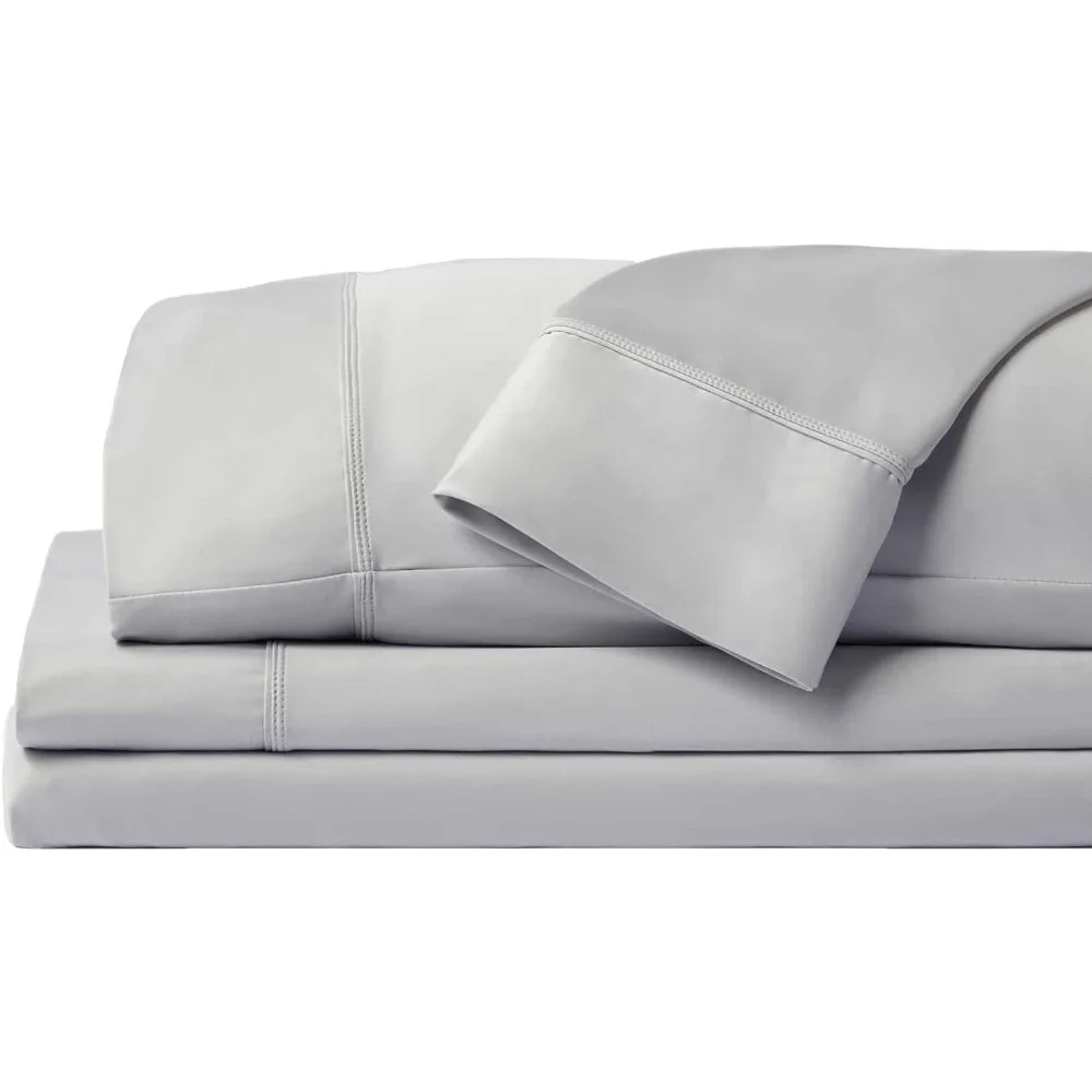 

Performance Sheet Set With 2 Pillowcases Ultra-Soft Fabric Cooling and Breathes Better Than Traditional Cotton - Pearl Blue Home