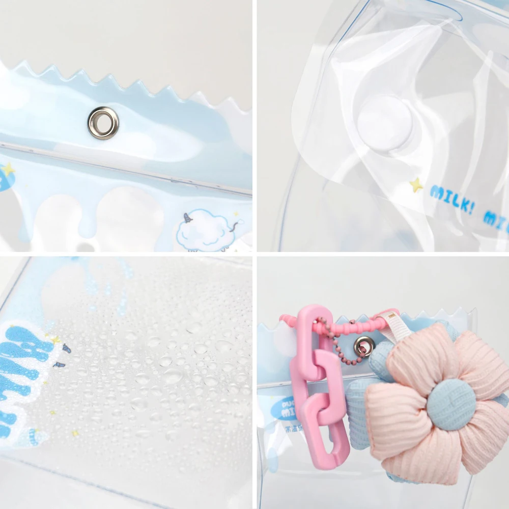 

Цветочный брелок, прозрачная сумка для куклы, прозрачные аксессуары для кукол, сумка для хранения кукол, легкая сумка из ПВХ для уличной куклы, уличная сумка для демонстрации