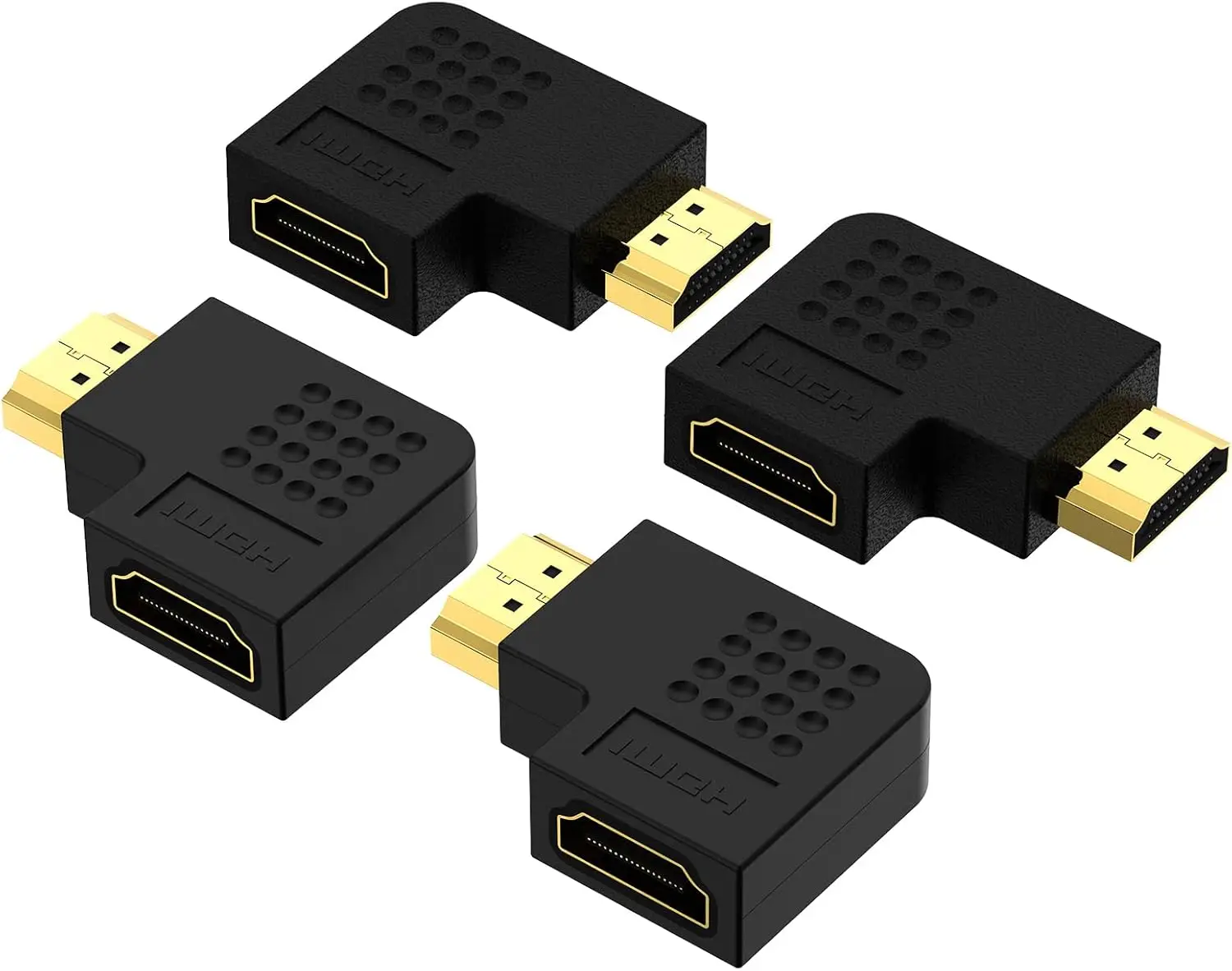 hdmi-90-270-°-直角アダプター-4-個パック、4k-hdr-用-l-字型エクステンダー、オス-メス-垂直フラット