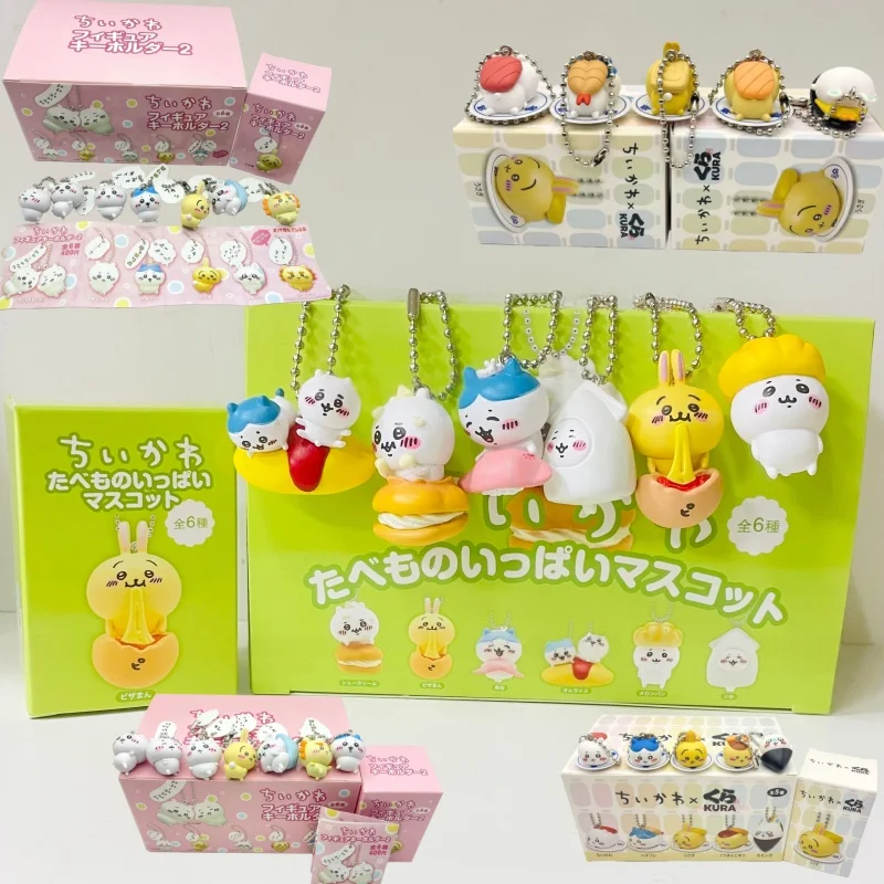 

Горячее аниме Kawaii самозапутывающийся медведь Чикава слепая коробка Hachiware суши гашапон брелок Усаги Момо в штучной упаковке кулон Декор подарки