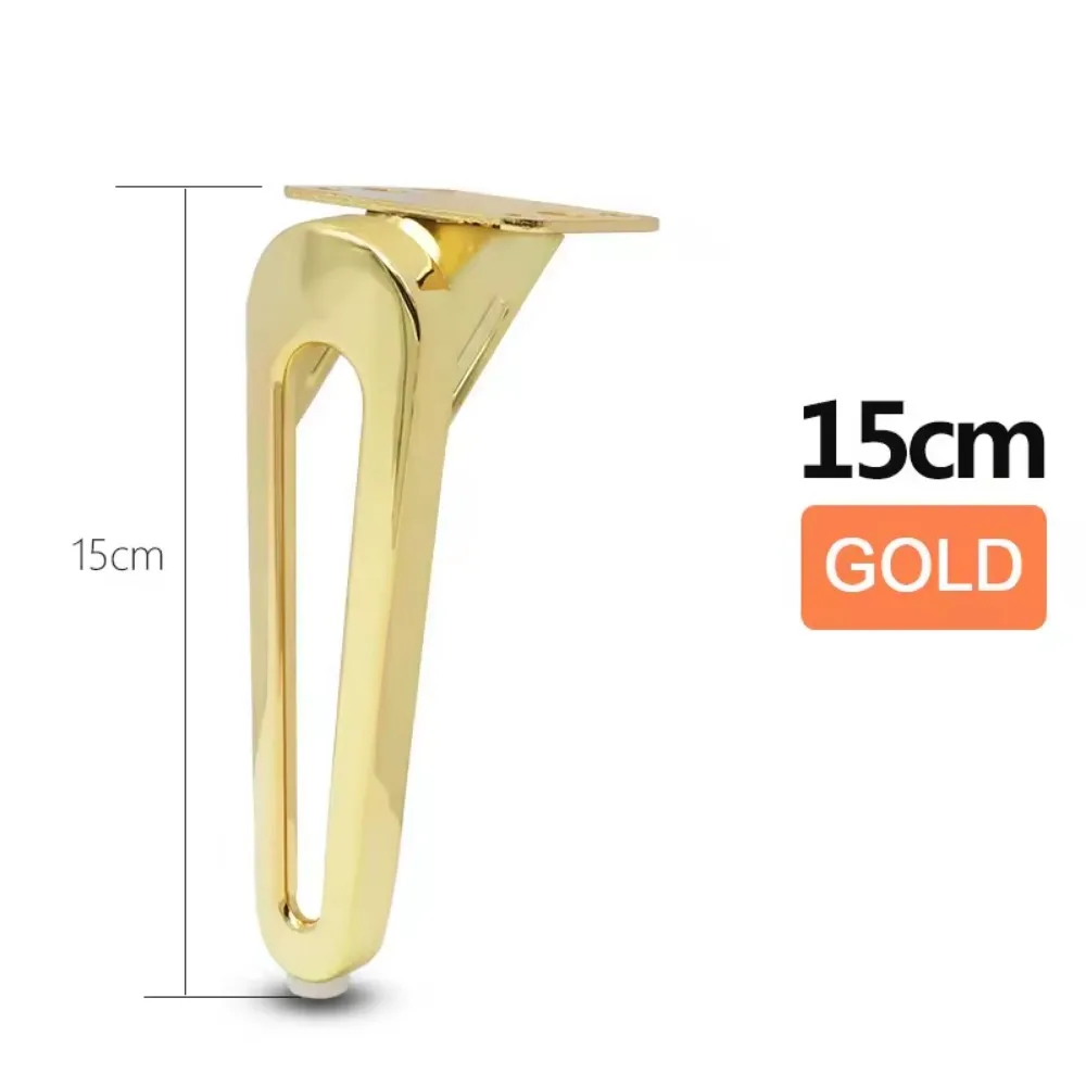 Golden And Gun Black Sofa Legs of Easy Installation for Replacement Factory Directly Wholesale Chrome Cabinet Legs Furniture Leg