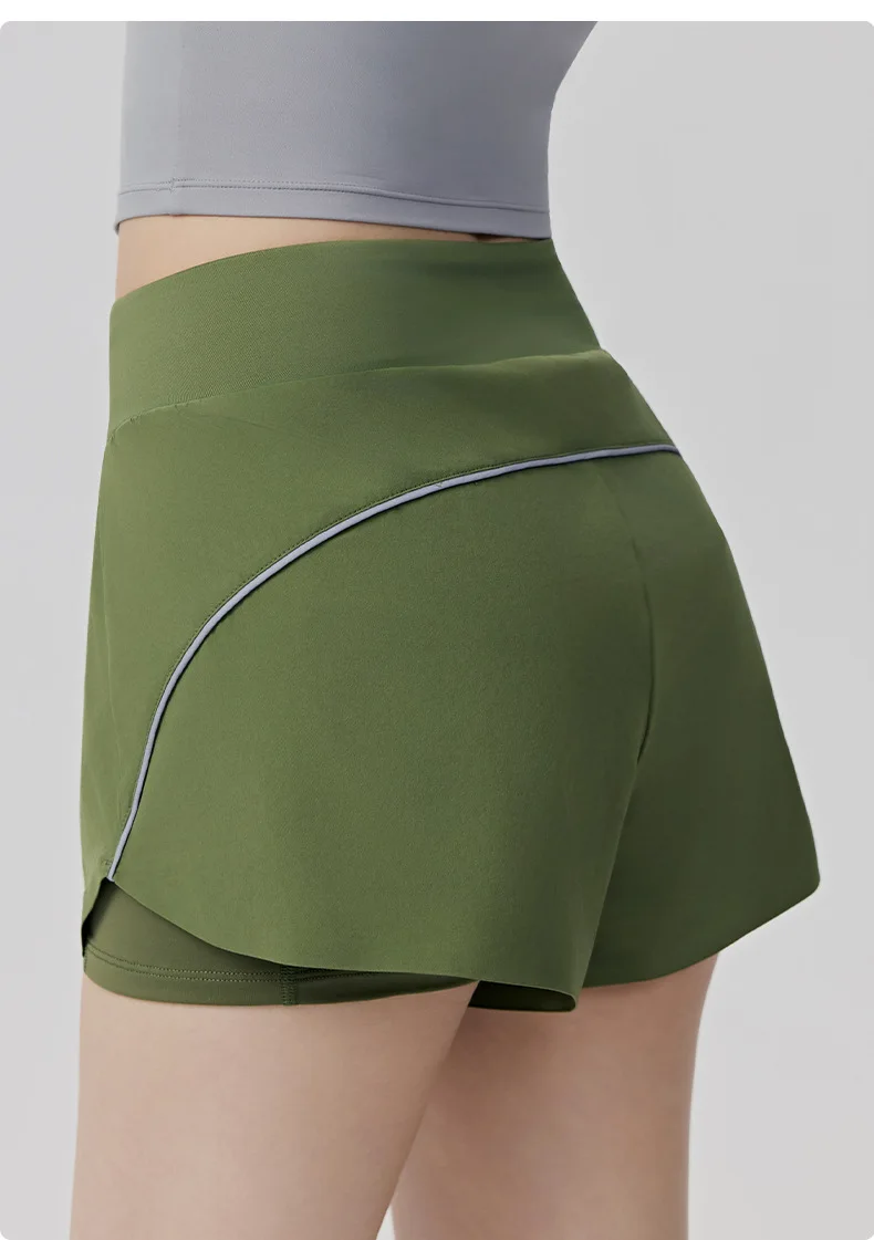 Short de sport Anti-éblouissement pour femmes, léger, respirant, coupe ample, pantalon de Fitness, longueur courte pour plus de confort, printemps et été
