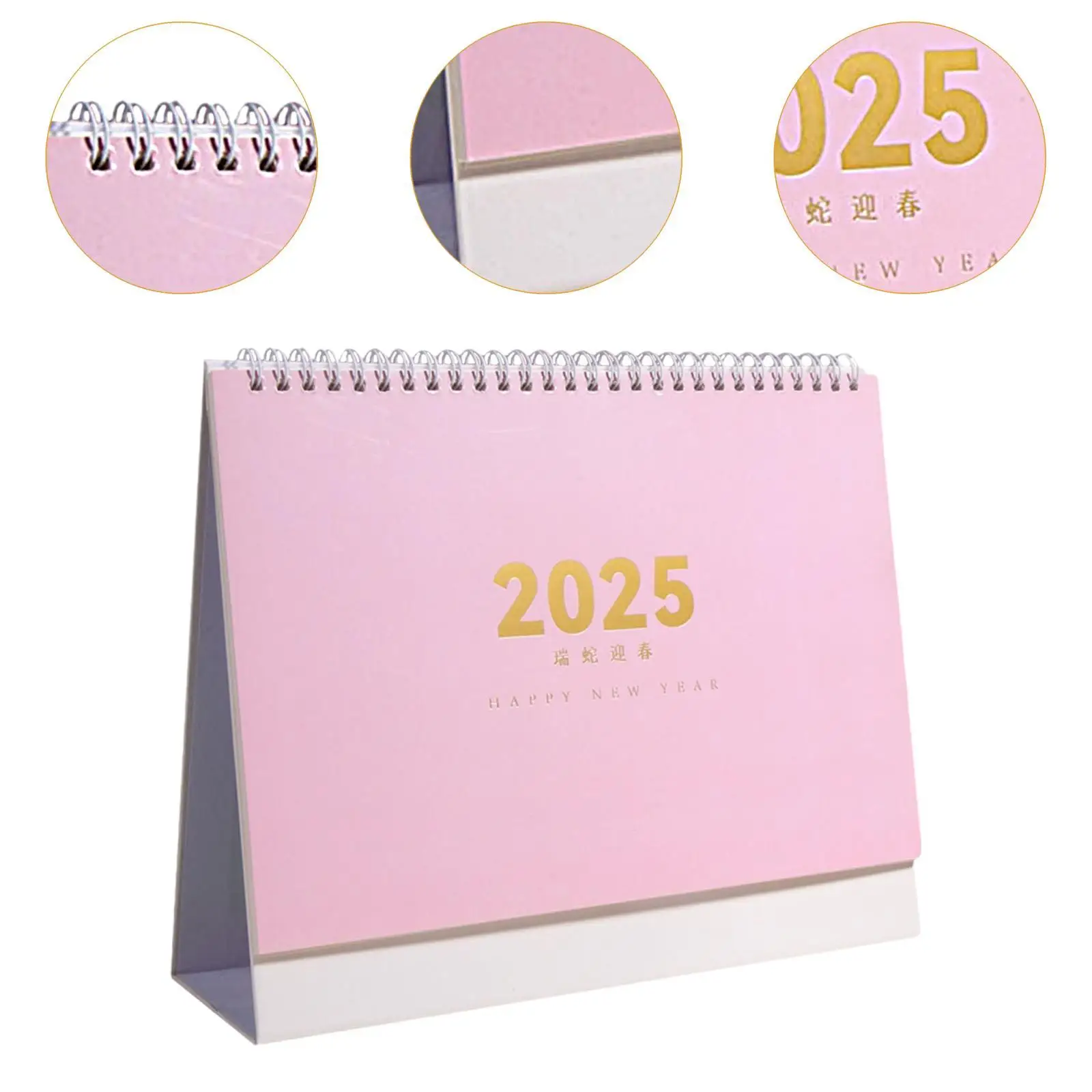 Calendário de mesa de 2025 anos 10x3,1x8,4 polegadas para presente de professores versátil