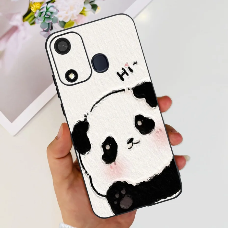 Lovely Printing Case For ITEL A27 P17 A551L Soft TPU Black Silicone Back Cover For ItelA27 ItelP17 Phone Cases