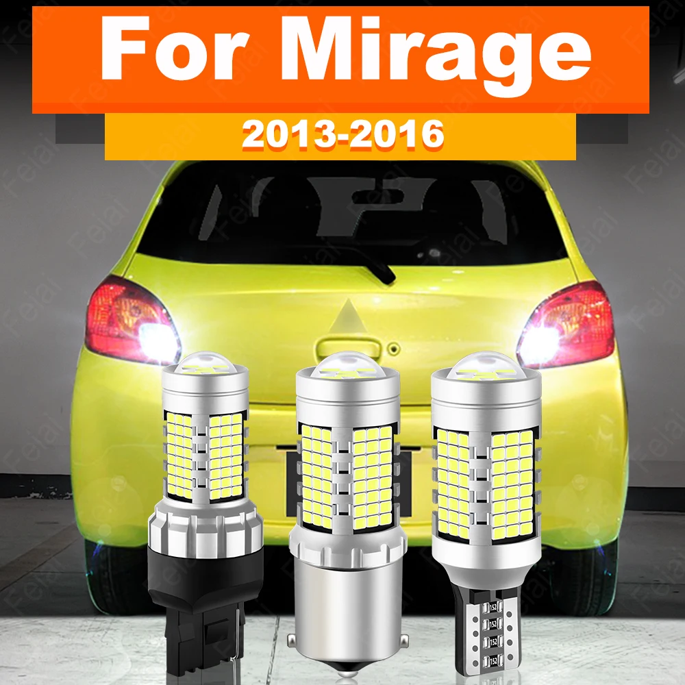 LED Reverse Light For Mitsubishi Mirage 2013 2014 2015 2016 Mirage Tuning Accessories Super Bright LED Car Reversing Bulbs Flash