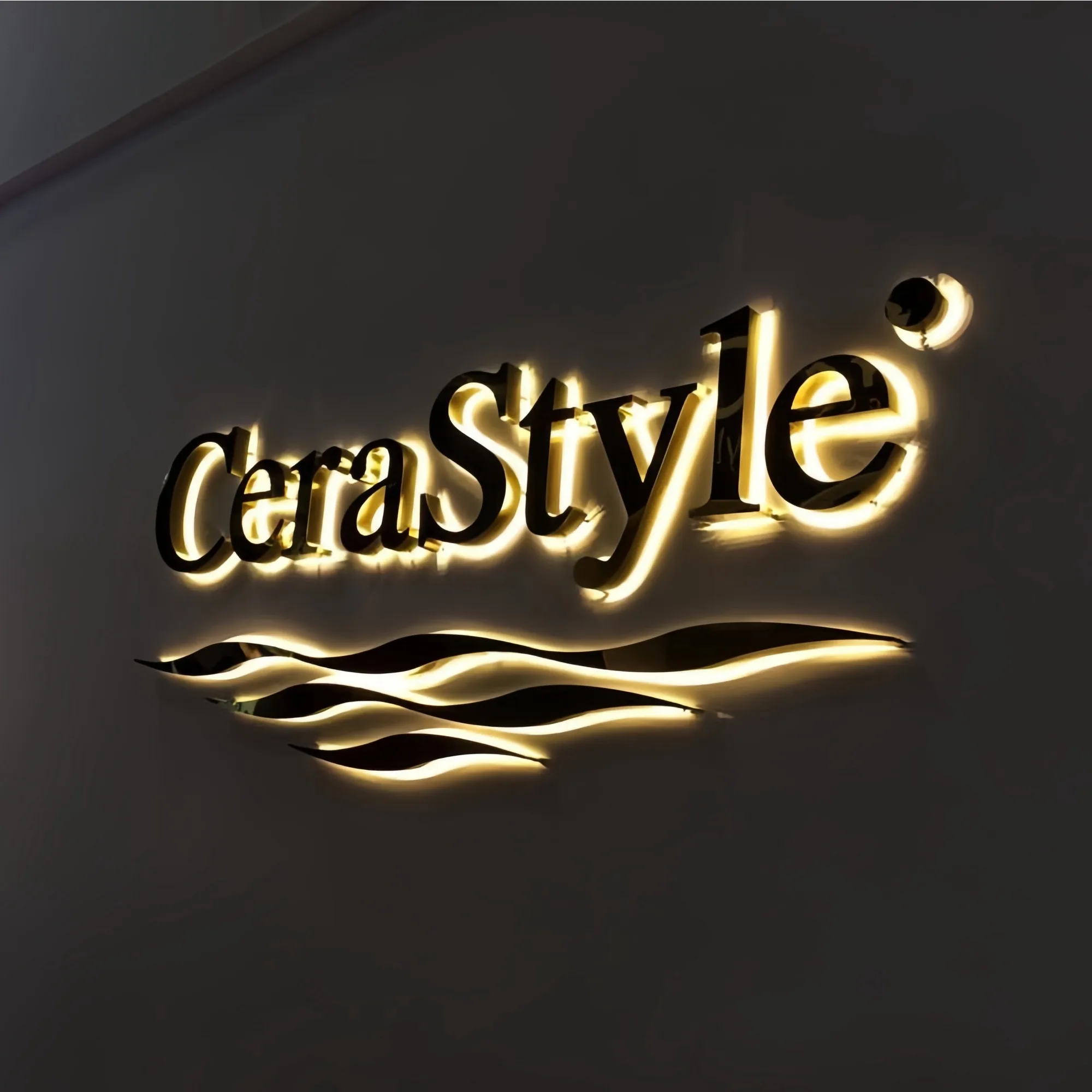 3D Stainless Steel Letter Sign Indoor Led Metal Business Logo Outdoor Illuminated Letter Sign For Wall Decoration