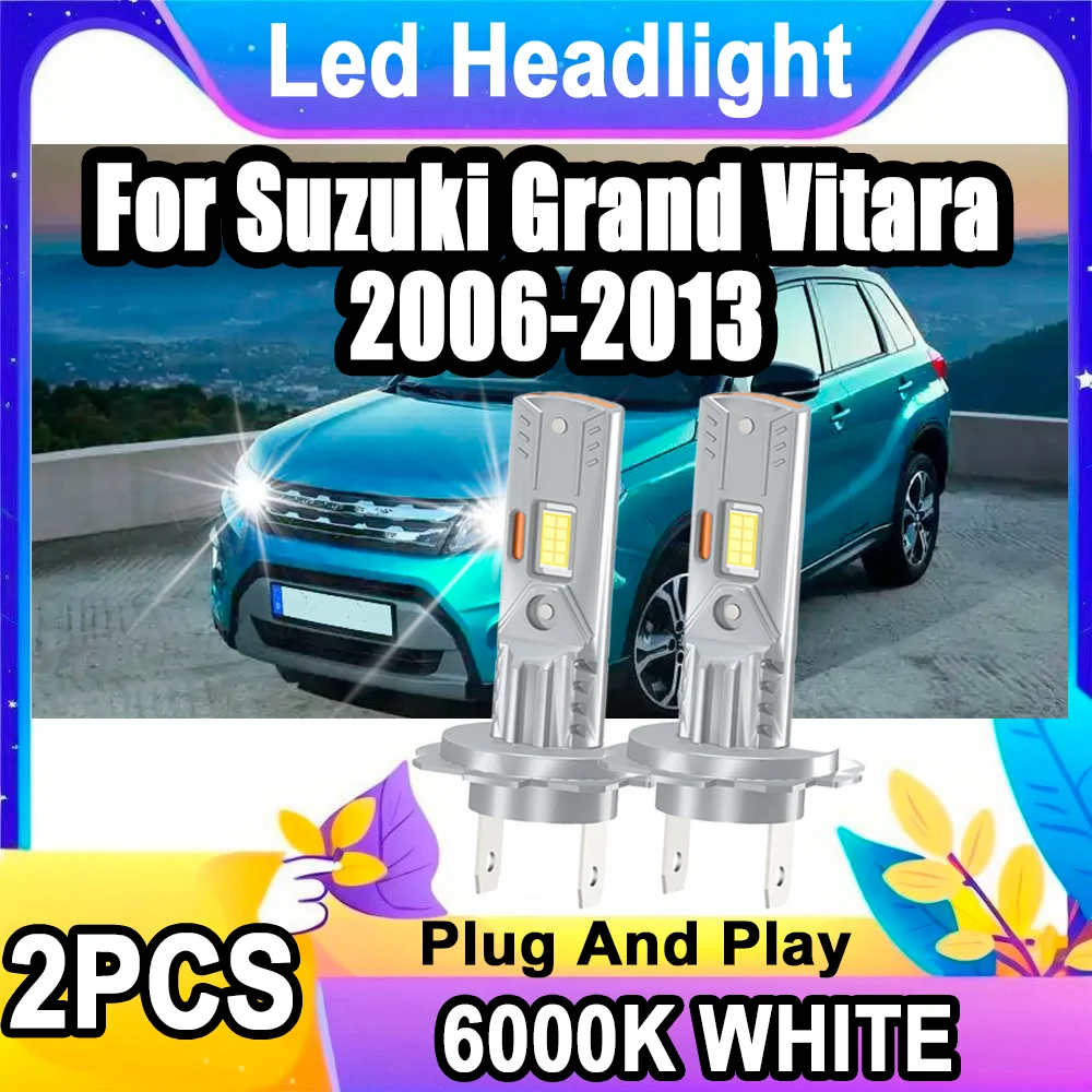 

2 шт. светодиодные фары высокой мощности 12 В 6000 К супер яркий белый Plug and Play для Suzuki Grand Vitara 2006-2013 2007 2008