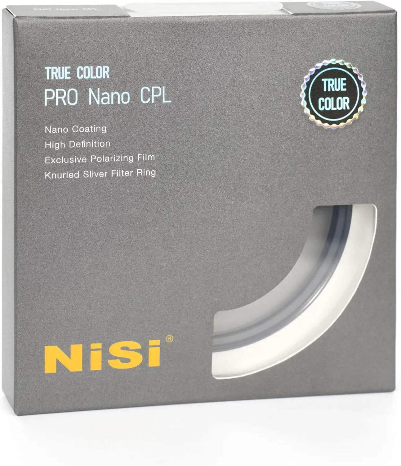 

NiSi 58/62/67/77/82mm True Color CPL w/ Ultra Low Pro Nano Coating and CINE Seal Tech for Camera Lens Circular Polarizer Filter