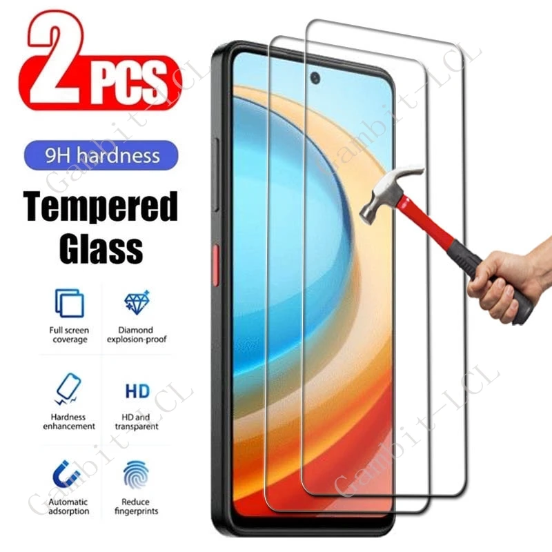 2PCS For ZTE Blade A35 A55 A75 4G 5G V60 Smart Design A34 A53 Pro A53+ Plus A54 A72s A73 Screen Protection Tempered Glass Film