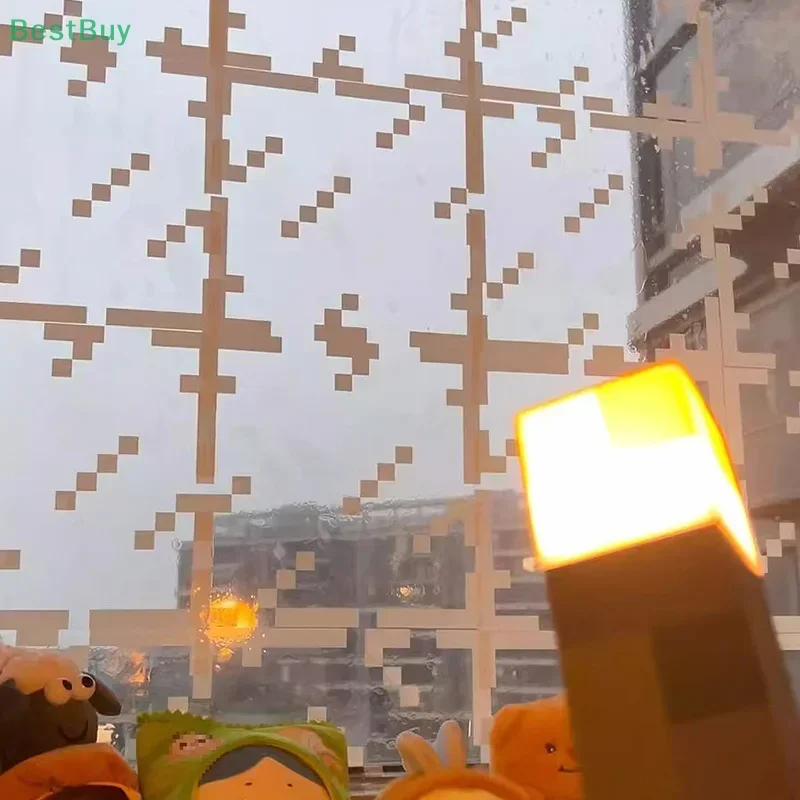 4/8/12/20 قطعة بكسل نمط زجاج نافذة ملصق ملصقات كهرباء نافذة المنزل الديكور مهرجان فستان Diy بها بنفسك هدية #5