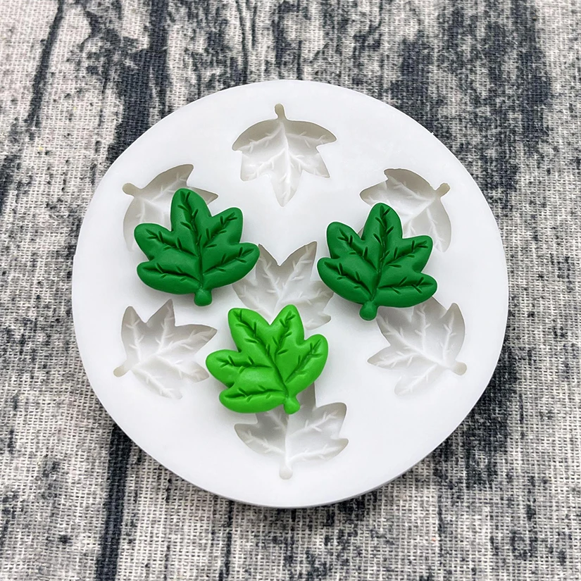 Maple Leaves Silicone Sugarcraft Mold Chocolate Cupcake Baking Mould Fondant Cake Decorating Tools