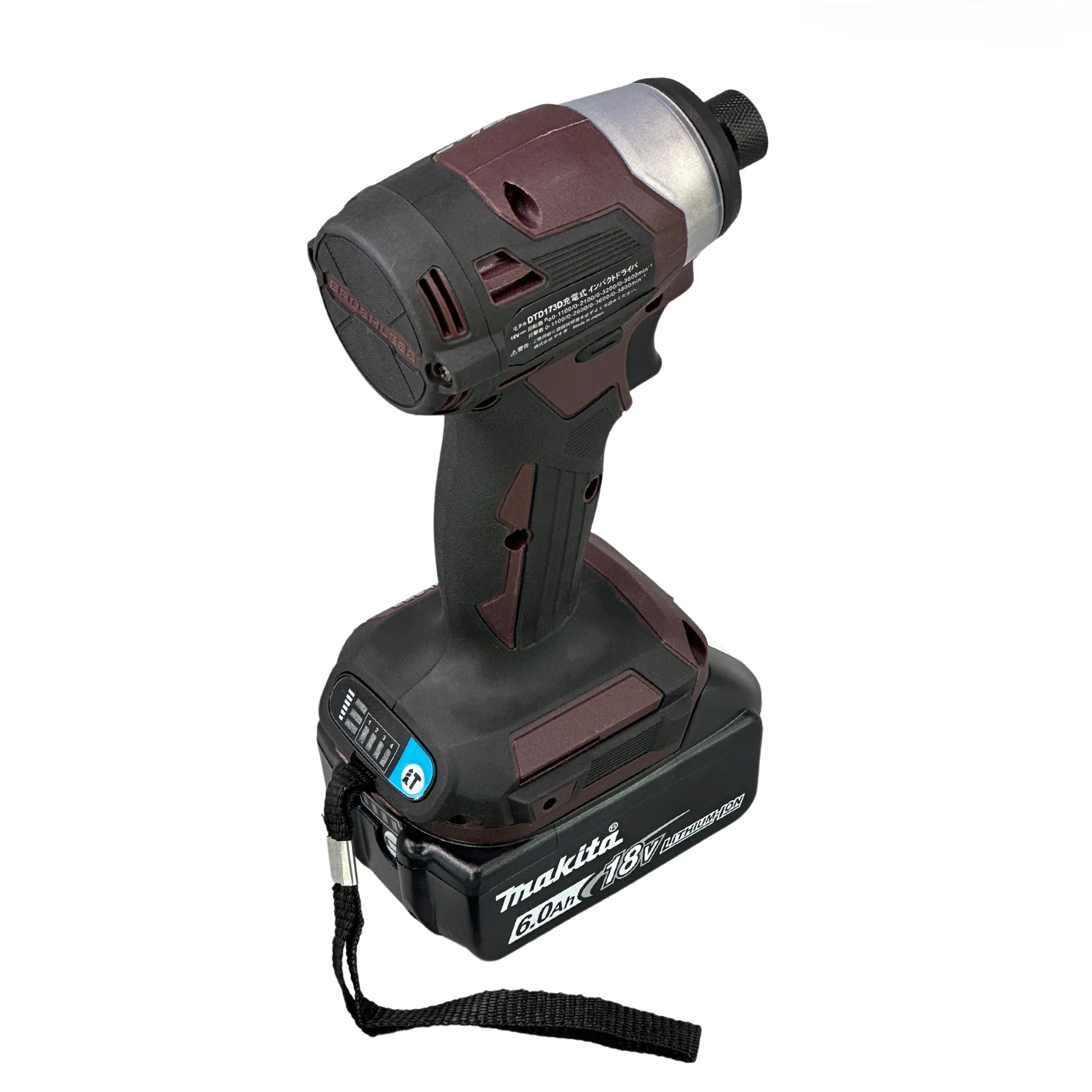 Makita DTD173-destornillador de impacto recargable, destornillador eléctrico de litio sin escobillas, 18V, Color café