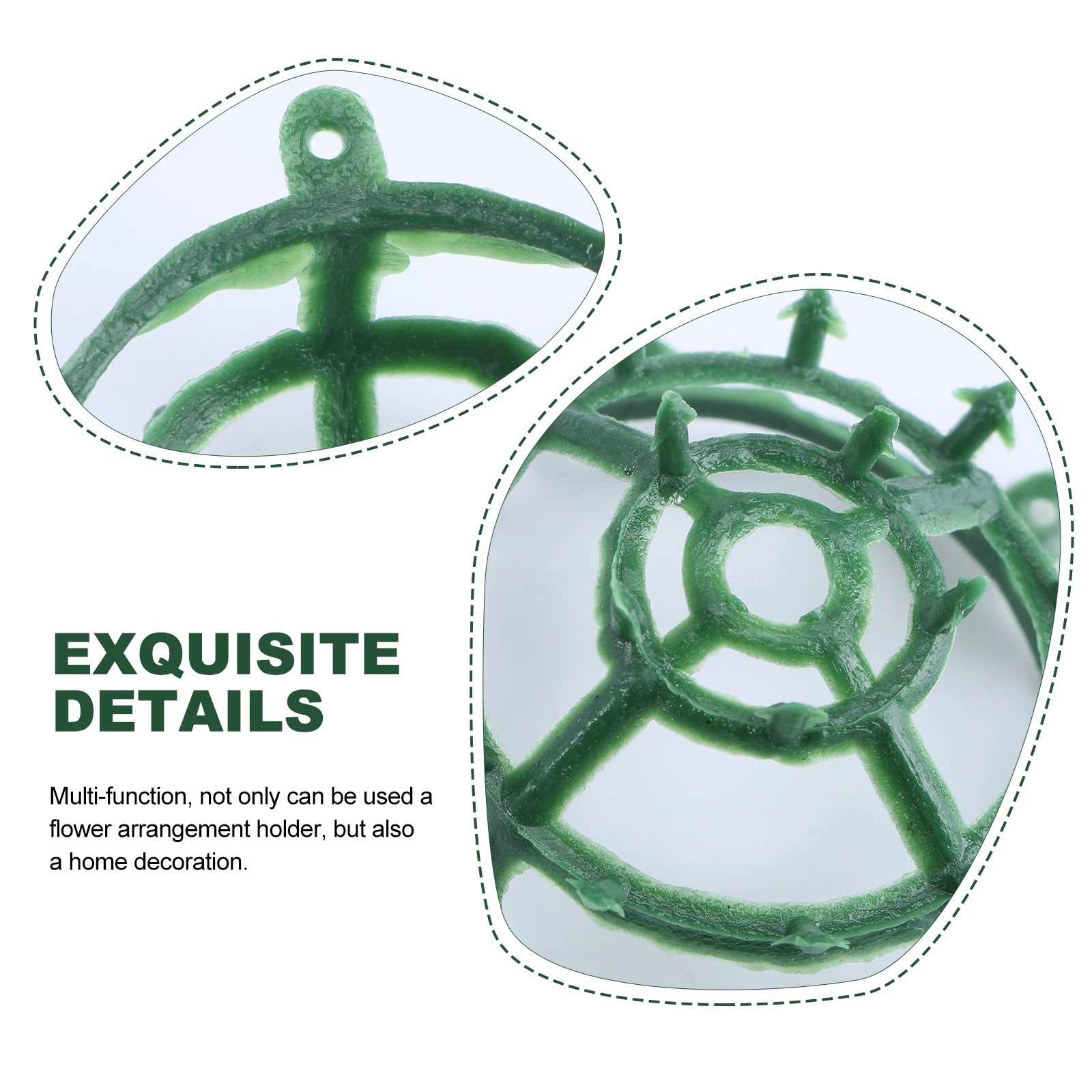 

20pcs Plastic Grass Half Ball Shelf Wedding Flower Holder Home Party Decoration Flower Arrangement Rack Grass Ball Frame