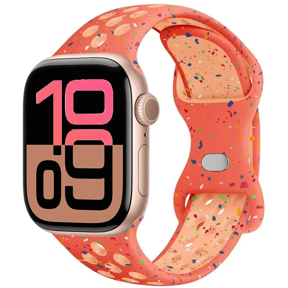 حزام سيليكون لساعة أبل الترا 49 مللي متر 10 42 مللي متر 46 مللي متر 9 8 7 45 مللي متر 41 مللي متر سوار رياضي بديل لملحقات 6 5 4 SE