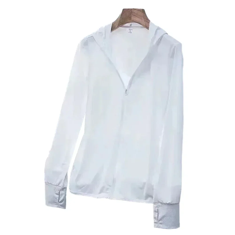 Brand New Jacket Long-sleeved Solid Color Summer Women Zip Air-conditioning Breathable For Going Out In Summer