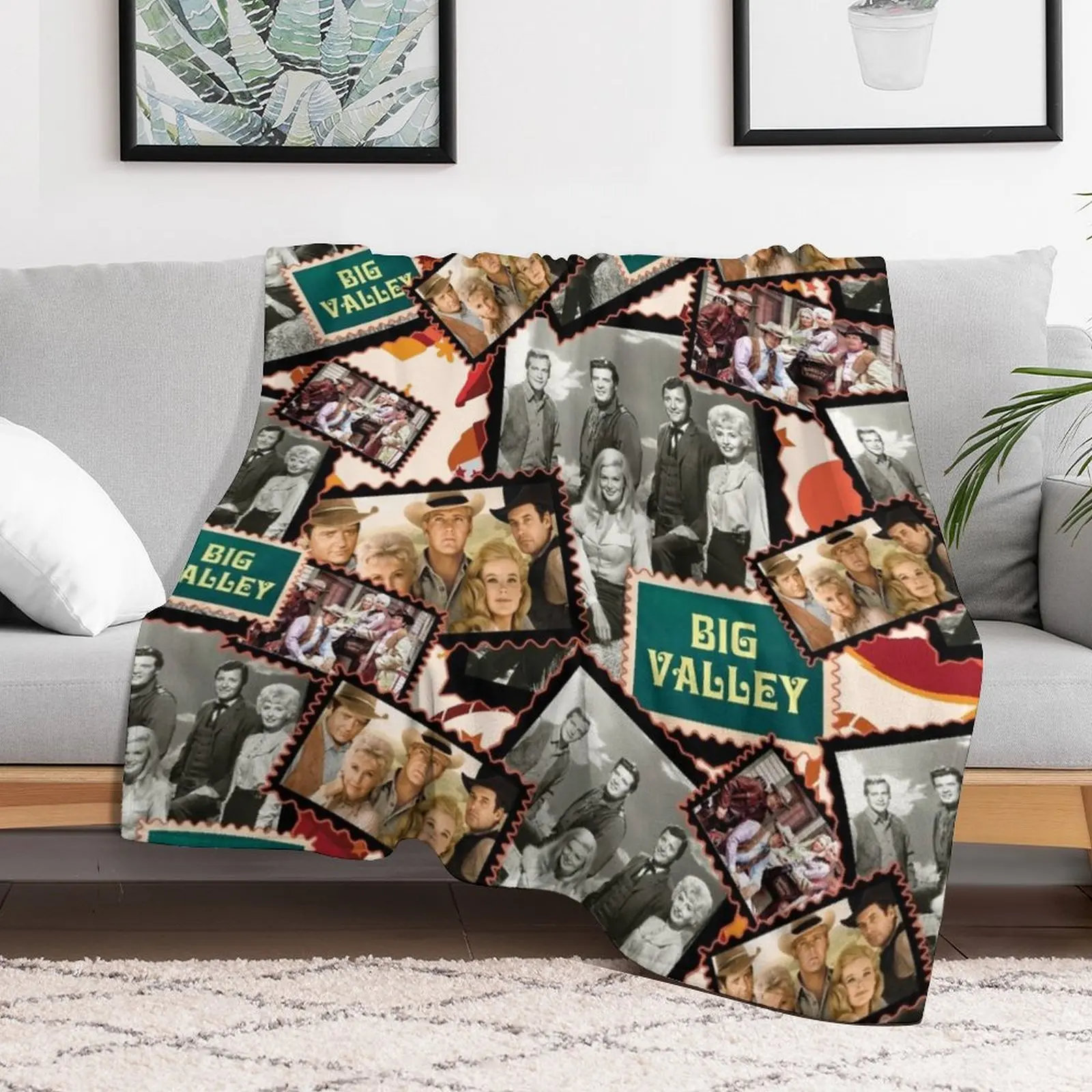 Big Valley, Barkley Ranch in the Wild West, 1960's Series Throw Blanket