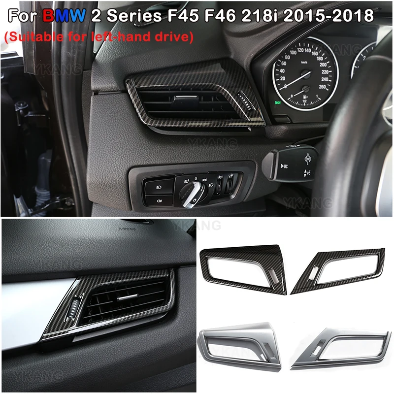 For BMW 2 Series Active Tourer F45 F46 218i 2015-2018 LHD Car Side Air Condition Vent Outlet Frame Trim Cover Sticker Accessory