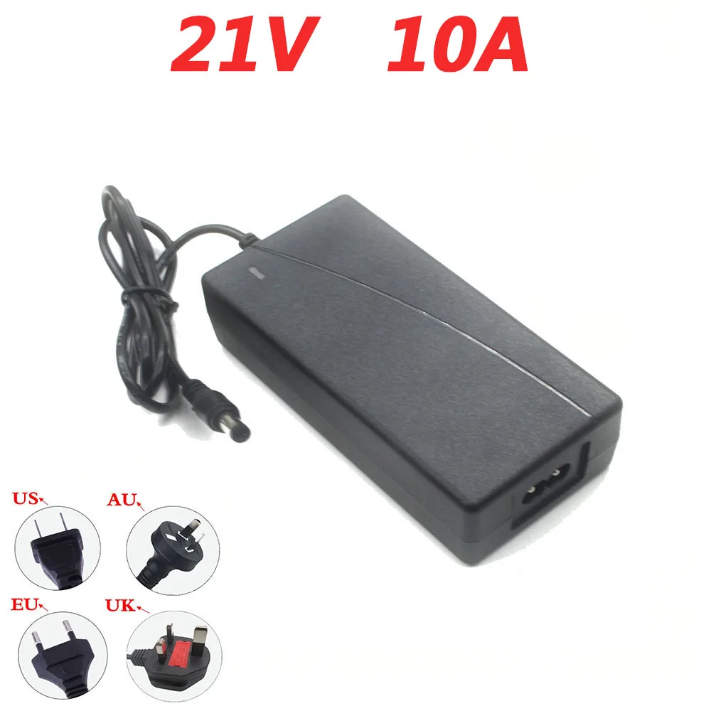 100V-240V 50-60Hz 21V 10A Charger 21V 10A Li-Ion Battery Charger For 5S 18.5V 18V Li-Ion Battery Pack