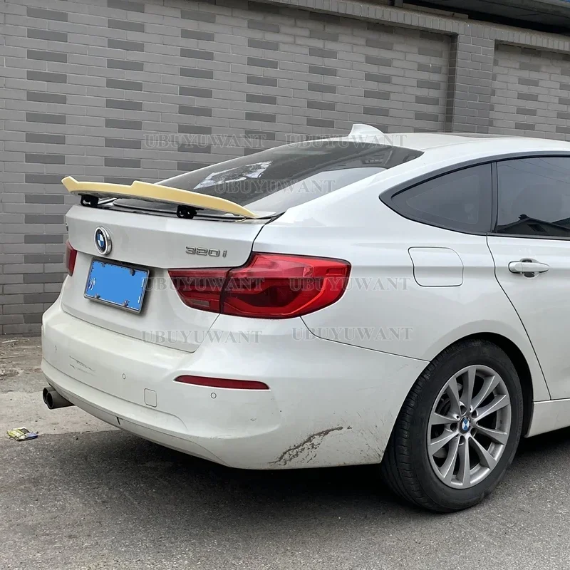 

Для BMW F34 3GT 320i 328i 335i ABS глянцевый черный задний багажник губа из углеродного волокна спойлер для крыла Стайлинг автомобиля задний спойлер для багажника 2013 +