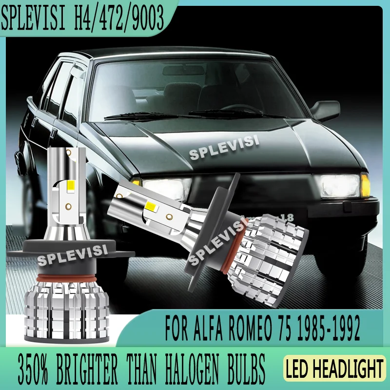 Plug And Play Dramatic Visibility Enhancement Headlight Bulbs LED For ALFA ROMEO 75 1985 1986 1987 1988 1989 1990 1991 1992