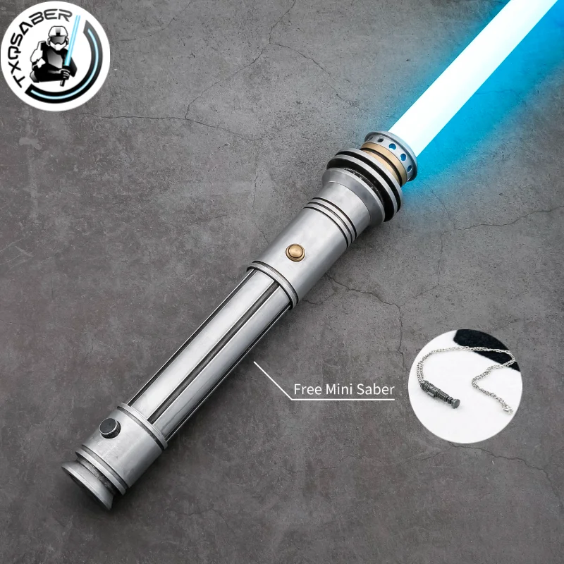 

TXQSABER Neo Pixel Smooth Swing Lightsaber SNV4 Bluetooth Blaster FOC Heavy Dueling Cosplay Halloween Laser Sword Kids Toys-Byph