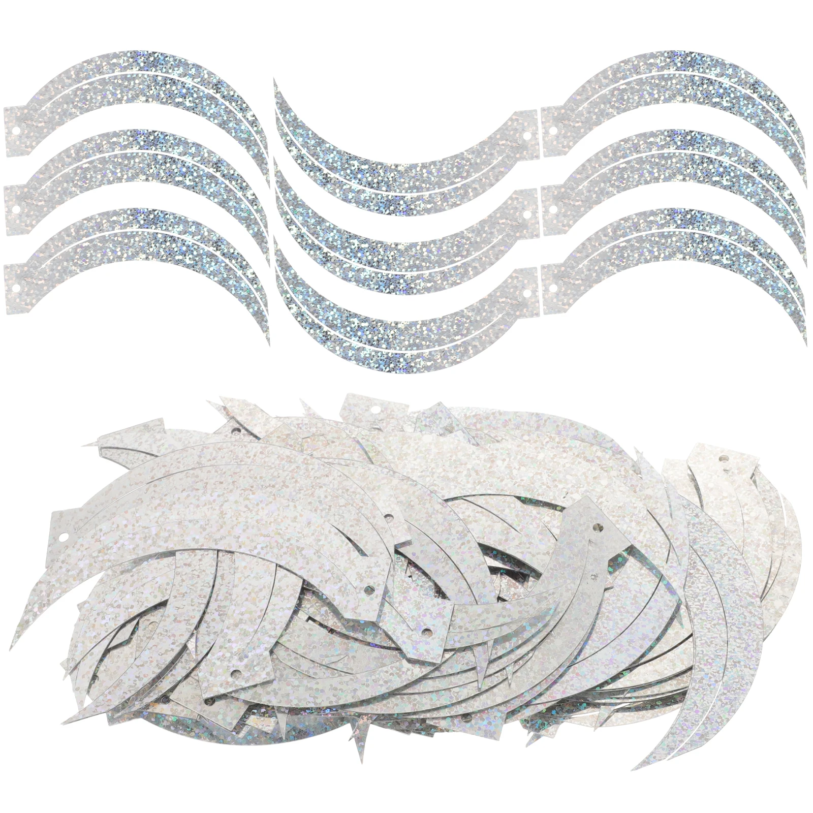 

100pcs Shape Pvc Loose Sequins Decorative Craft Diy Sewing Jewelry Wedding Party Baby Shower Apparel Accessories