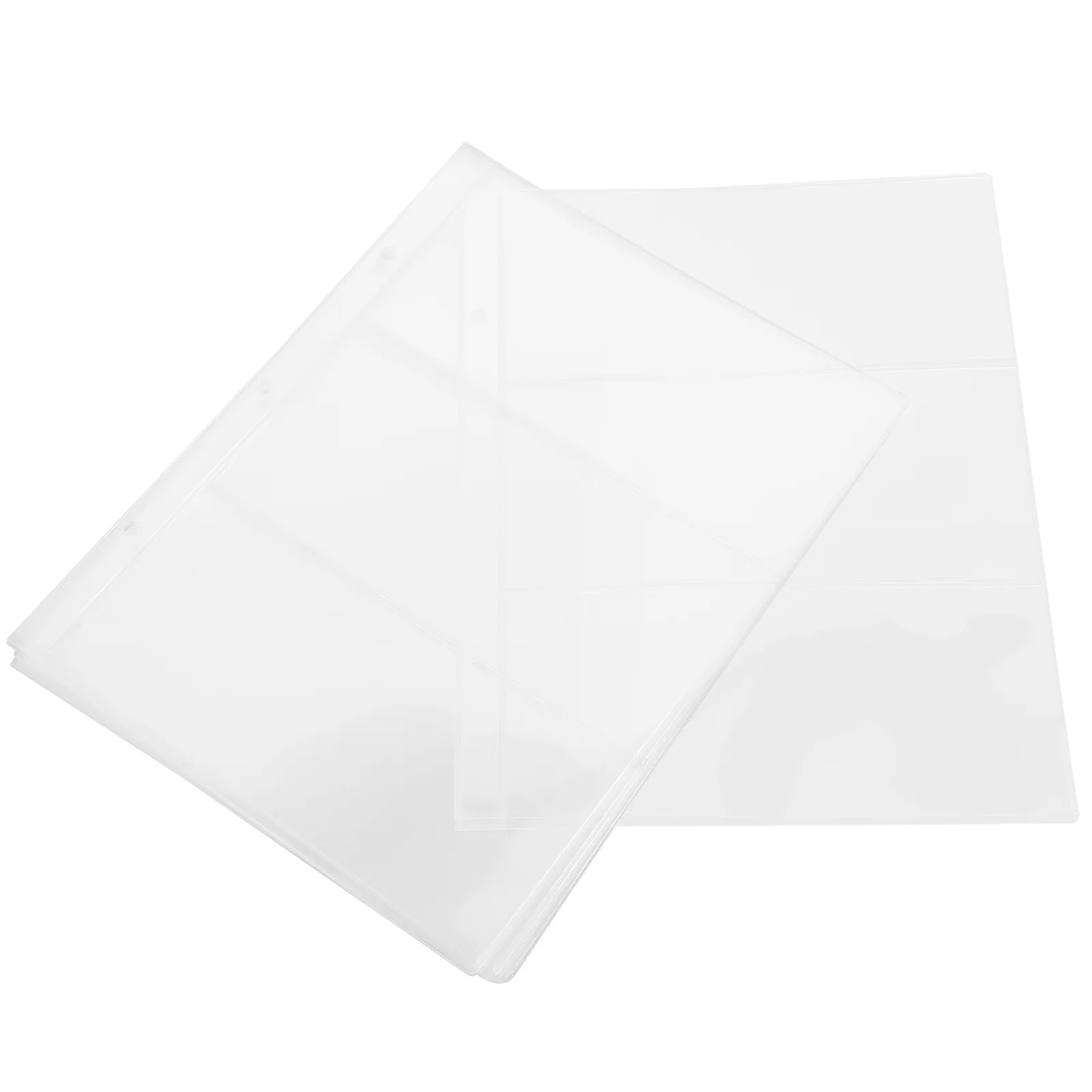 1 Bag Of Clear Pvc Currency Pages For Bill Binder Protective Pouches Storage Display Banknote Holder Portable Money Album