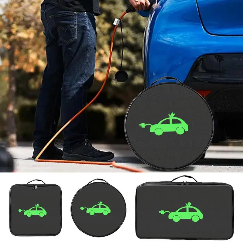 

Electric Vehicles Battery Jumper Cable Bag Waterproof EV Car Rechargeable Storage Organizer Plugs Sockets Jumper Case for car