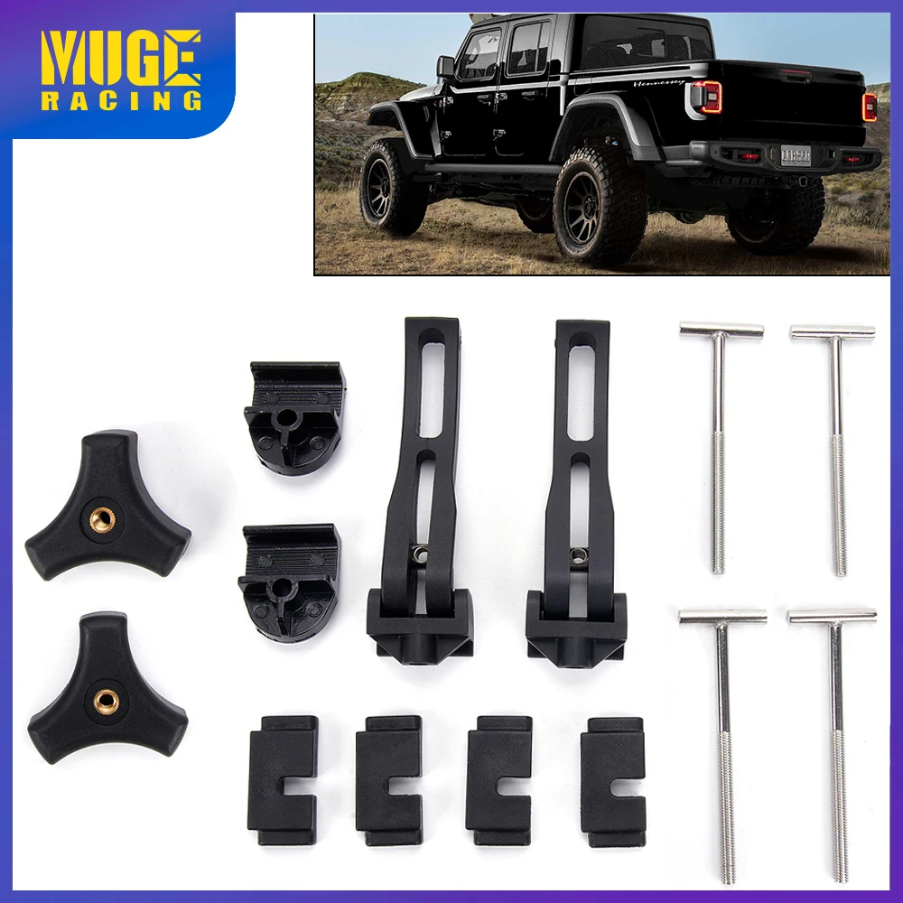 

MUGE-2Pcs Rear Clamps Replace Fixing T-Bolts Accessories For Hard Tri-Fold Tonneau Pickup Truck Bed Cover TBC046