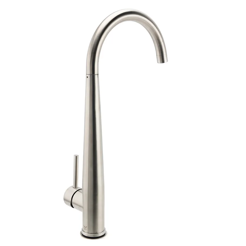 Imagem -03 - Kylins-torneira de Pia Gourmet Inoxidável Escovado Gooseneck Tap Torneira de Cozinha Torneiras de Banheiro Acessórios de Cozinha Misturador