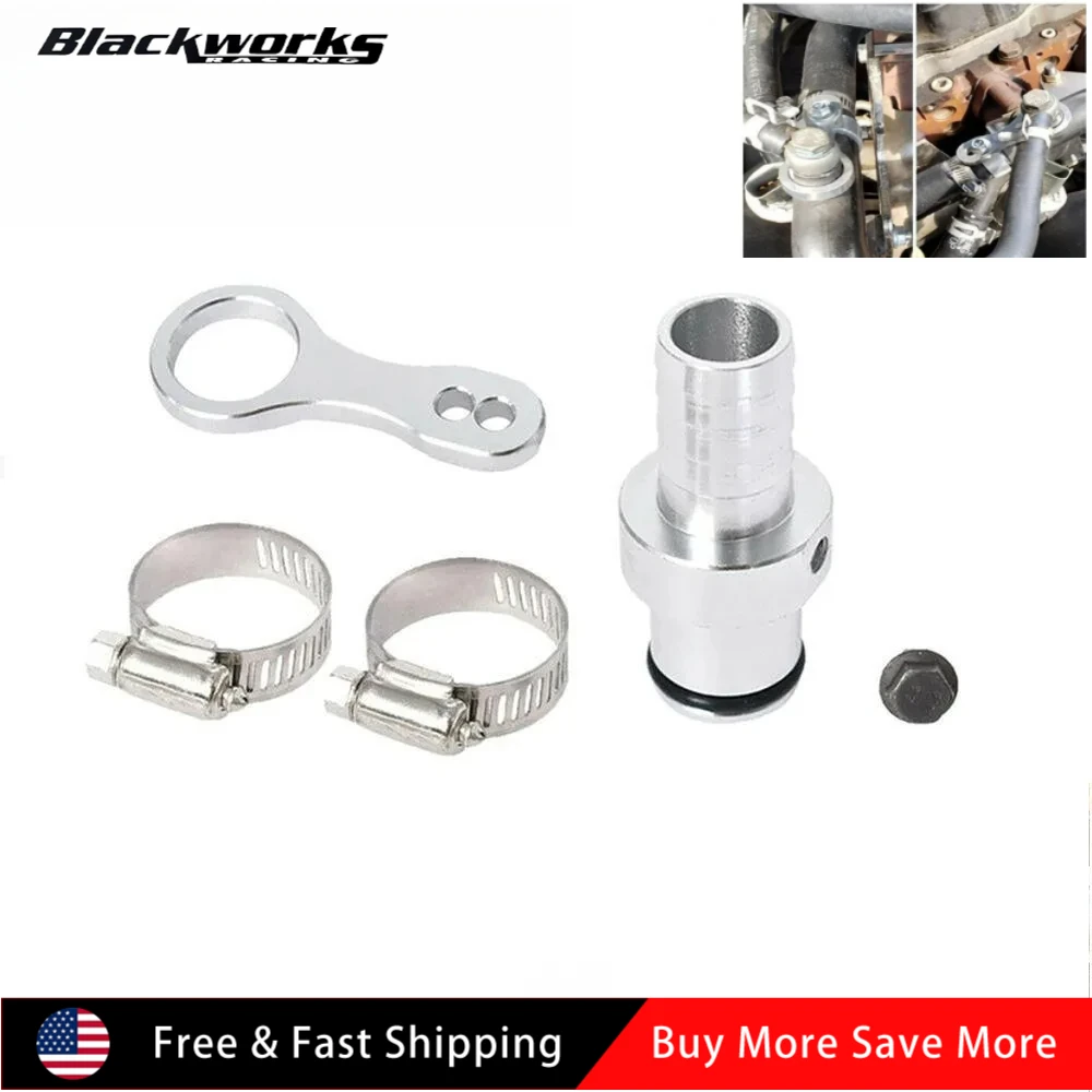 جديد محرك المبرد تجاوز خرطوم بارب محول ل 2009-2019 دودج رام الكمون 5 قطعة الكمون الألومنيوم 6.7L مولد الديزل الفضة