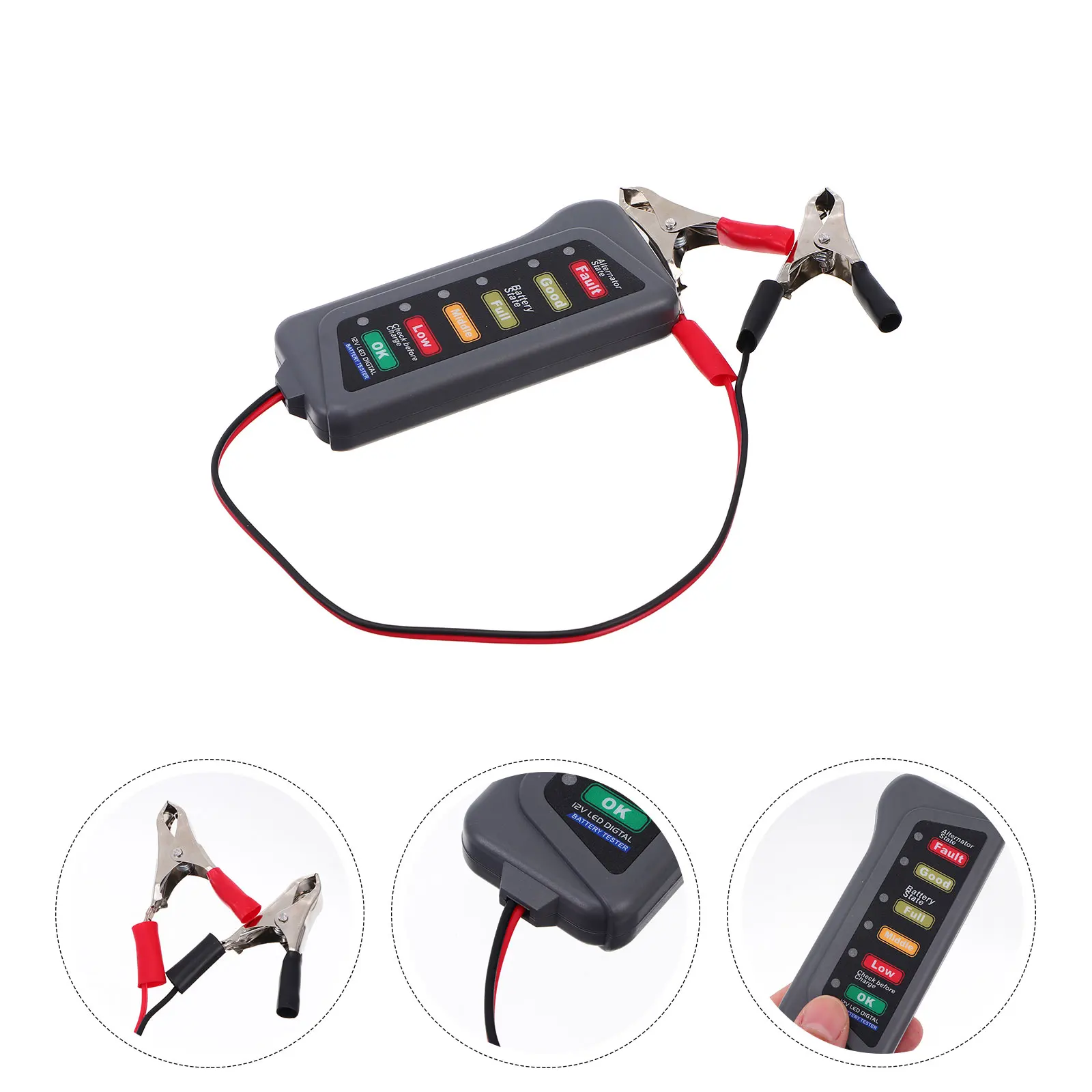 Tester Accurate Smart Chargeable Multi-functional Automotive Abs LED Measurer Car Mini Lightweight Portable for Cars