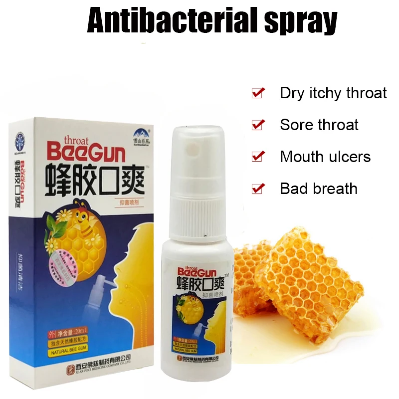 

Propolis Sore Throat Spray Natural Plant Herbal Extract Relieve Inflammation Throat Pharyngitis Chronic Itchy Spray Effectively