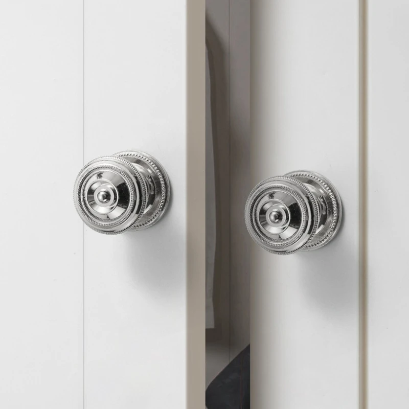 European Vintage Solid Brass Knobs for Furniture Opulent & Delicate Cabinet Knobs and Handles Dresser Drawer Knobs Shoe Cabinets