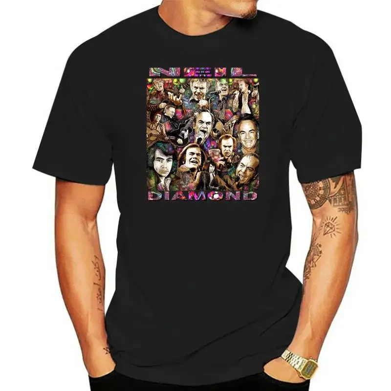 NEIL DIAMOND TRIBUTE T-SHIRT OR PRINT BY ED SEEMAN men t shirt hunter x hunter jojo bizarre adventure harajuku graphic t shirts