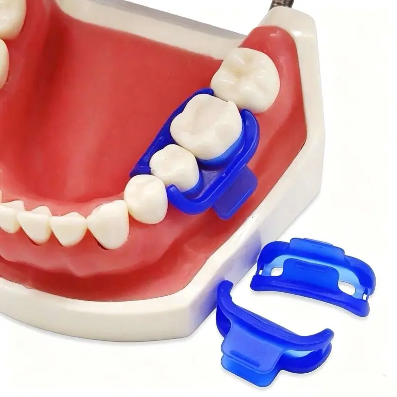 5-10Pcs Dental Rubber Dam Wedge Clamp-Free Silicone Teeth Matrix Isolator 135℃ Autoclavable Reusable for Dentist Clinic Tool