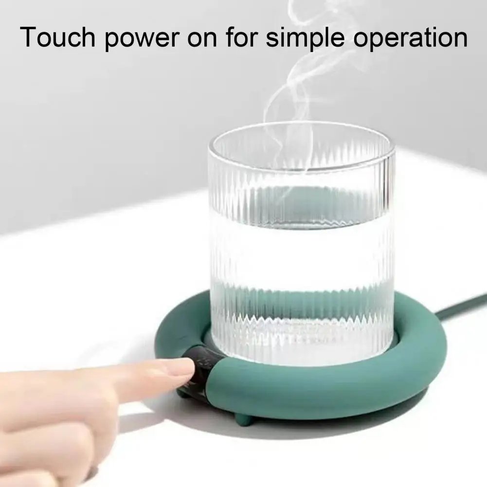 Warmer Gadget  Practical Plate Pad Heating Coasters Non-slip Electric Cup-Pad Button Press Control   for Home