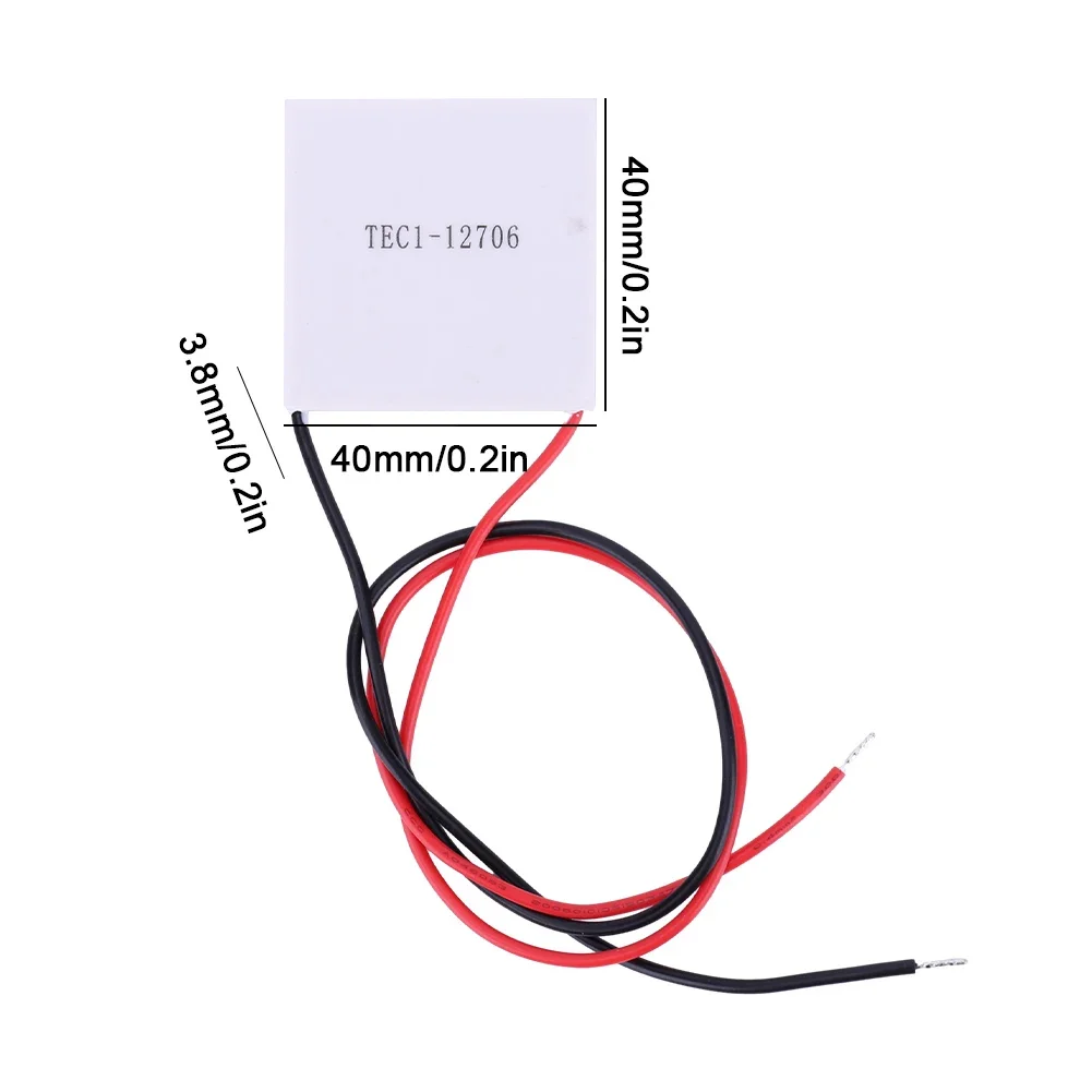 1-10 pz TEC1-12706 dissipatore di calore termoelettrico dispositivo di raffreddamento 12V 5.8A Peltier modulo Elemente 40x40MM per il raffreddamento