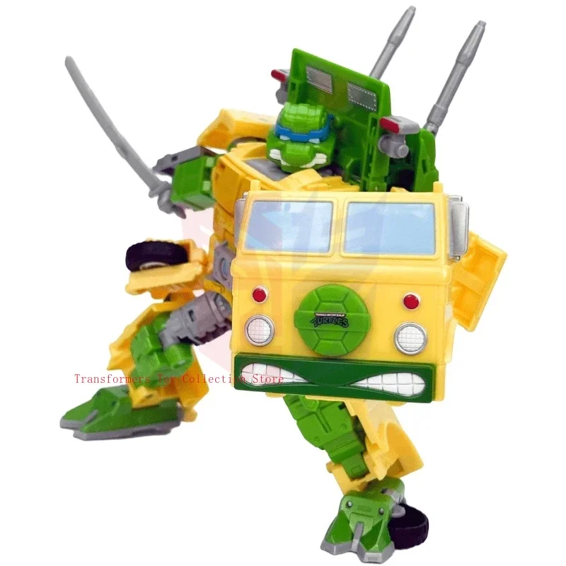 In stock Original Transformers Crossover Teenage Mutant Ninja Turtles Party Bash Animation Character Action Figure Model ToyGift