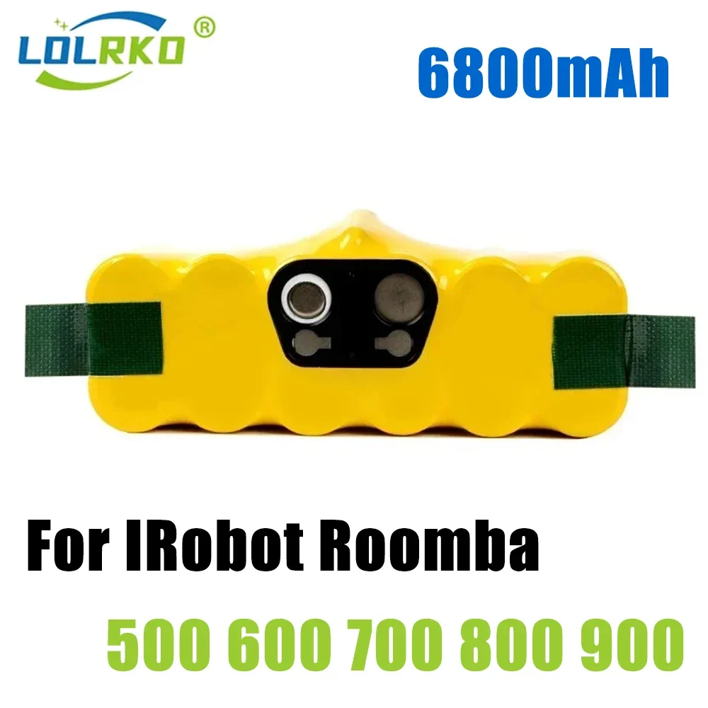 

14.4V Battery For iRobot Roomba 6800mAh Battery For iRobot Roomba 500 600 700 800 900 series 14.4 V 620 650 770 780 580 Battery