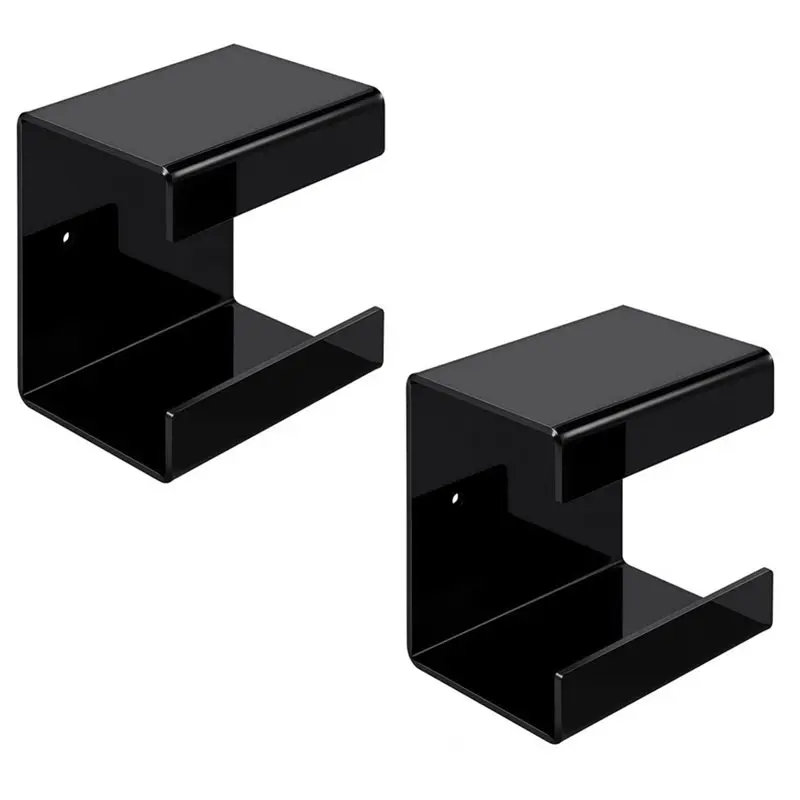 AB34-Clear Acrylic Paper Towel Holder Countertop Napkin Dispenser For Z-Fold C-Fold Multifold Trifold Paper Towels Black