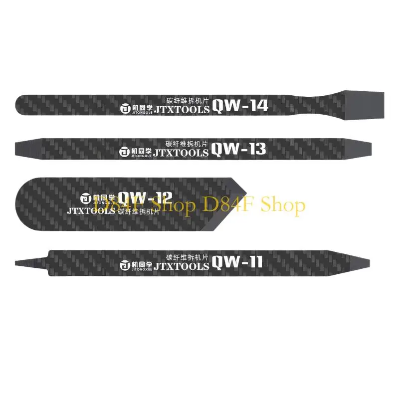 D84F Advanced Carbon Fiber Pry Tool Disassembly Tool For Smartphones IC And CPU Chip Work Includes Angled Solder Scrapers
