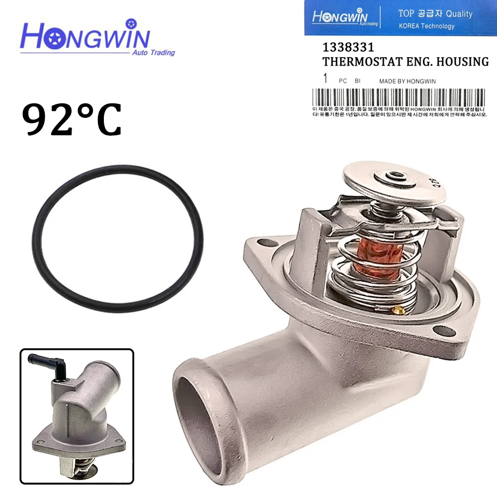 Aluminium Engine Coolant Thermostat 95517668 1338331 90573326 For Vauxhall ASTRA G Mk4 1.4 1.6 & ZAFIRA A 1.6- X 16 XEL;Z 16 XE