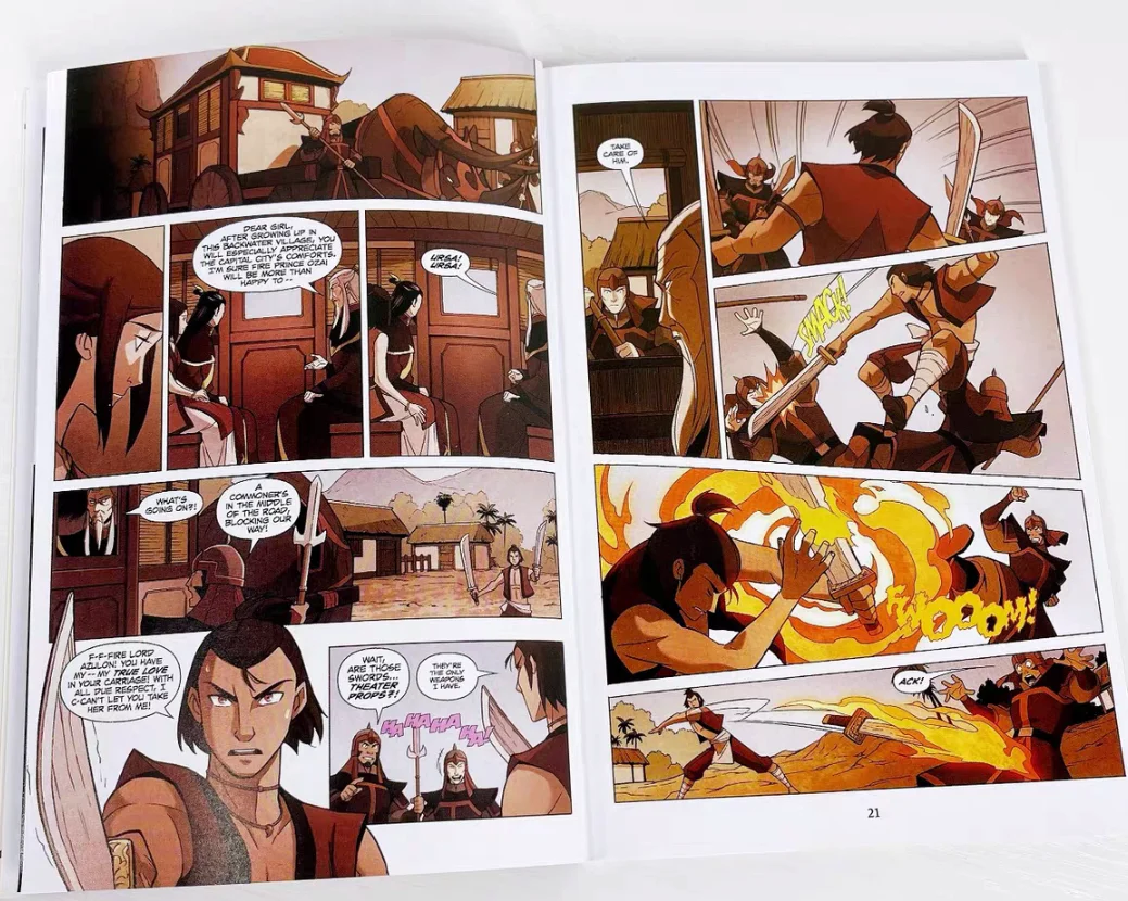 Avatar: Legenda Aanga Sezony 1/2 Angielski Zestaw Książek Obrazkowych - Komedia Akcji Fantasy Amerykańskie Komiksy Kolekcja 3 Książek — zdjęcie produktu 4