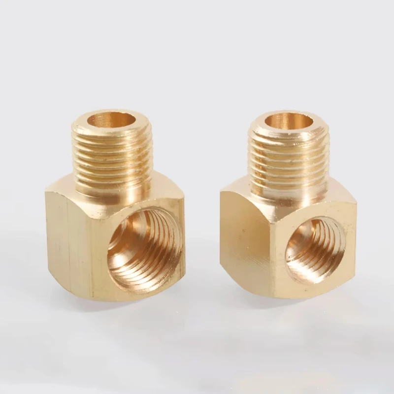 5pcs Brass 90 Degree Elbow with Male and Female Thread 1/8