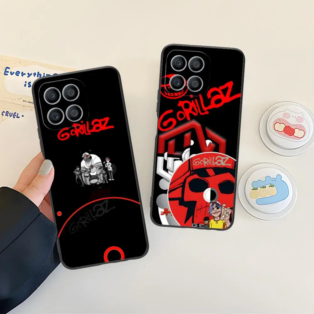

Чехол для мобильного телефона Gorillaz для Honor 90 80 70 60 50 30 20 10 9 8 7 Pro S SE Lite 5G, черный чехол для смартфона, роскошный