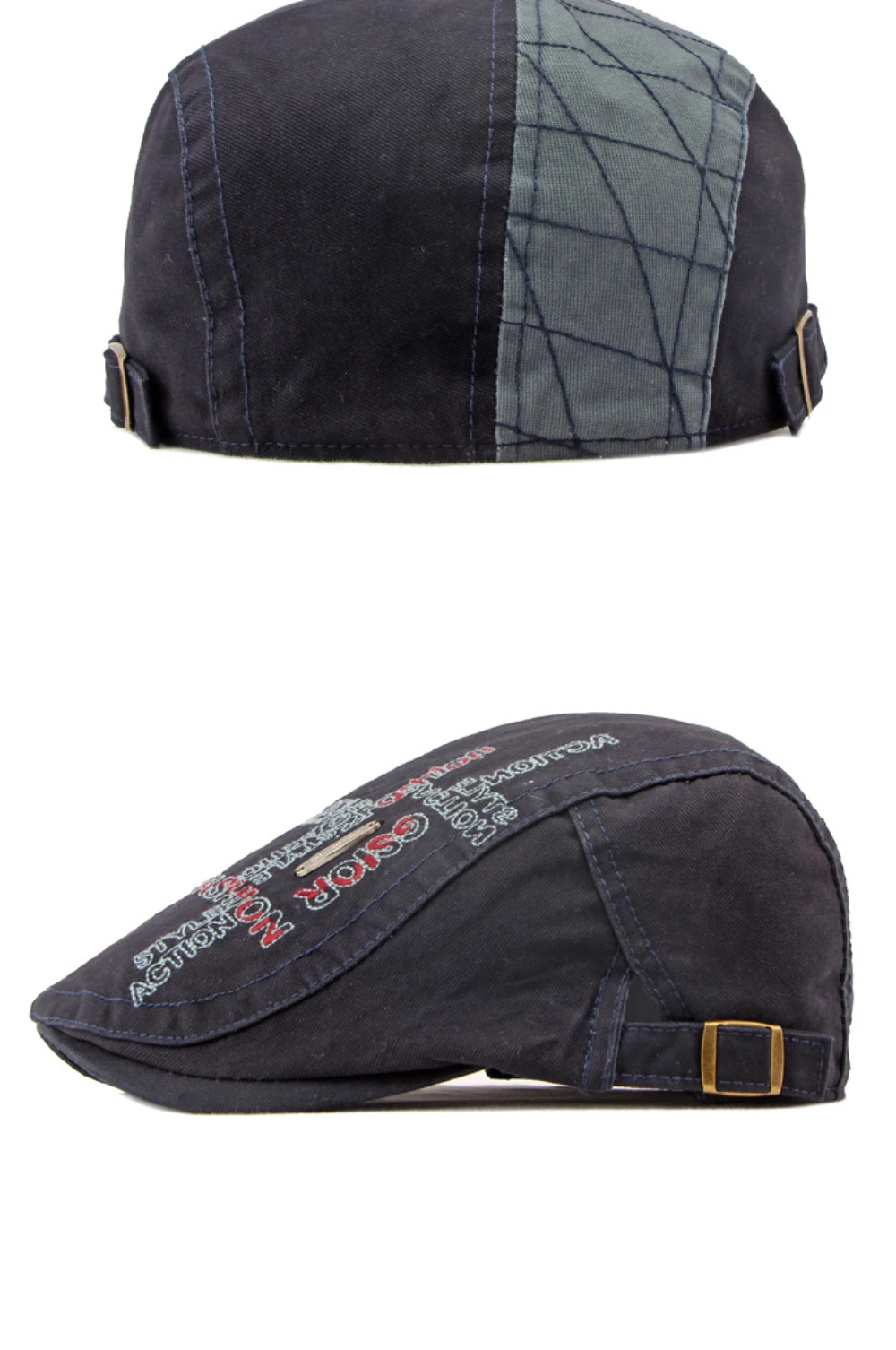 HT4655 Baskenmütze für Herren und Damen, Frühling Sommer Herbst Sonnenkappe, Unisex Ivy Flat Cap, Künstler-Malermütze, 100% Baumwolle Herren-Baskenmütze – Detail 10