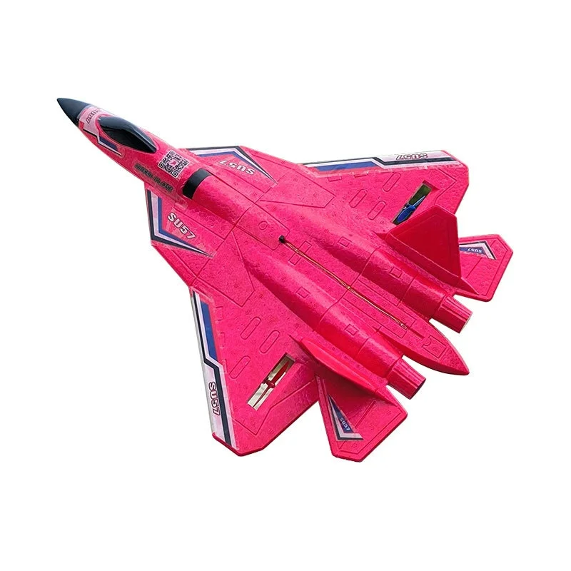 

RC Plane SU57 2.4G With LED Lights Aircraft Remote Control Flying Model Glider EPP Foam Toys Airplane For Children Gifts