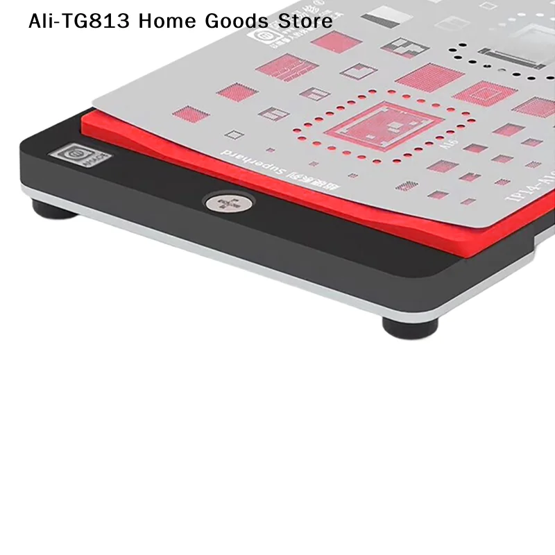 Afbeelding 6: [TG813]PD-C Planting Tin Pad Reballing Platform Antislip Hittebestendigheid Magnetische Siliconenmat CPU IC BGA-stencils Rework Tools