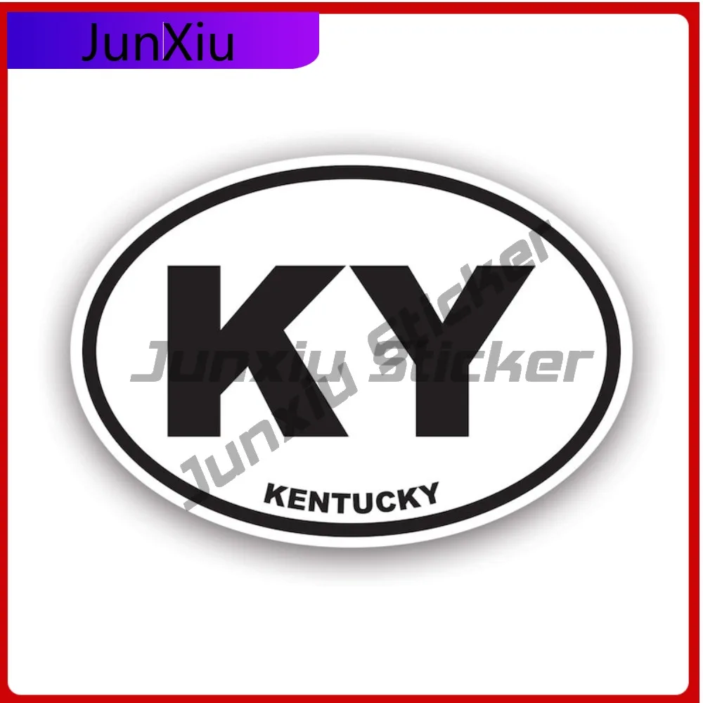 

Kentucky Euro Oval Sticker Waterproof Outdoor Cute Bumper Waterproof Vinyl Decal For Laptops Decor Unique Outdoor Unique High